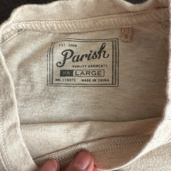 Parish Mens Large l T-Shirt - Picture 2 of 5